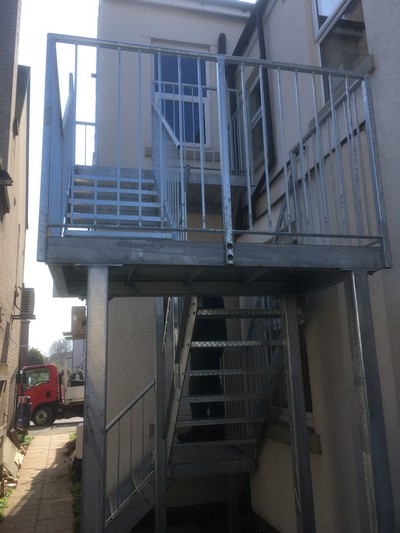 Balconies, fire escapes and handrails in Southport