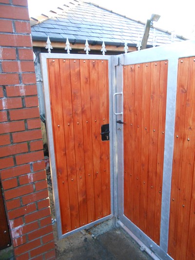 Timber Panelled Gates in Southport